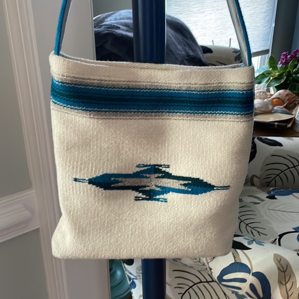 COPY - Ortega’s weaving shop handwoven wool purse